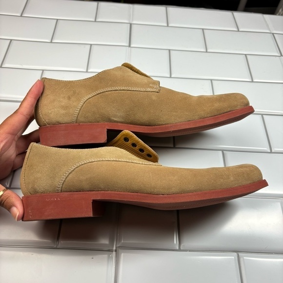 Cole Haan Beige Tan Suede Oxford Dress Shoes Men\'s Size 8.5M‎ main image 7